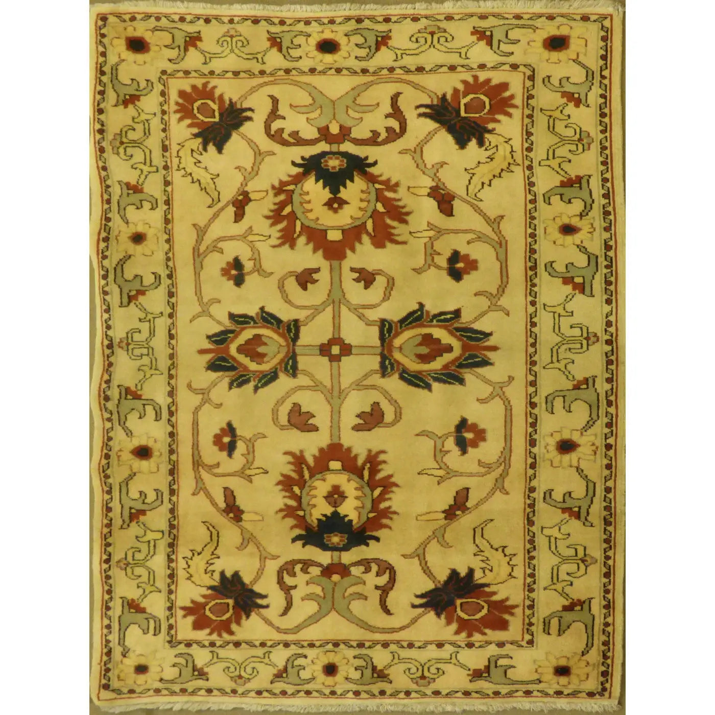 One Of The Kind Afghani Khotan Rug 6'9" x 9'10 zandirugs